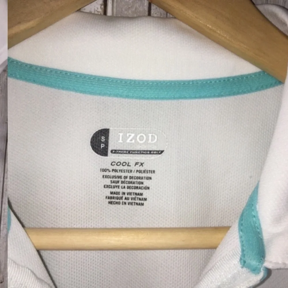 Izod Blue & Yellow Golf Polo - Picture 3 of 5